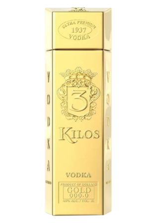 Vodka 3kilos Gold 9999 Ultra Premium
